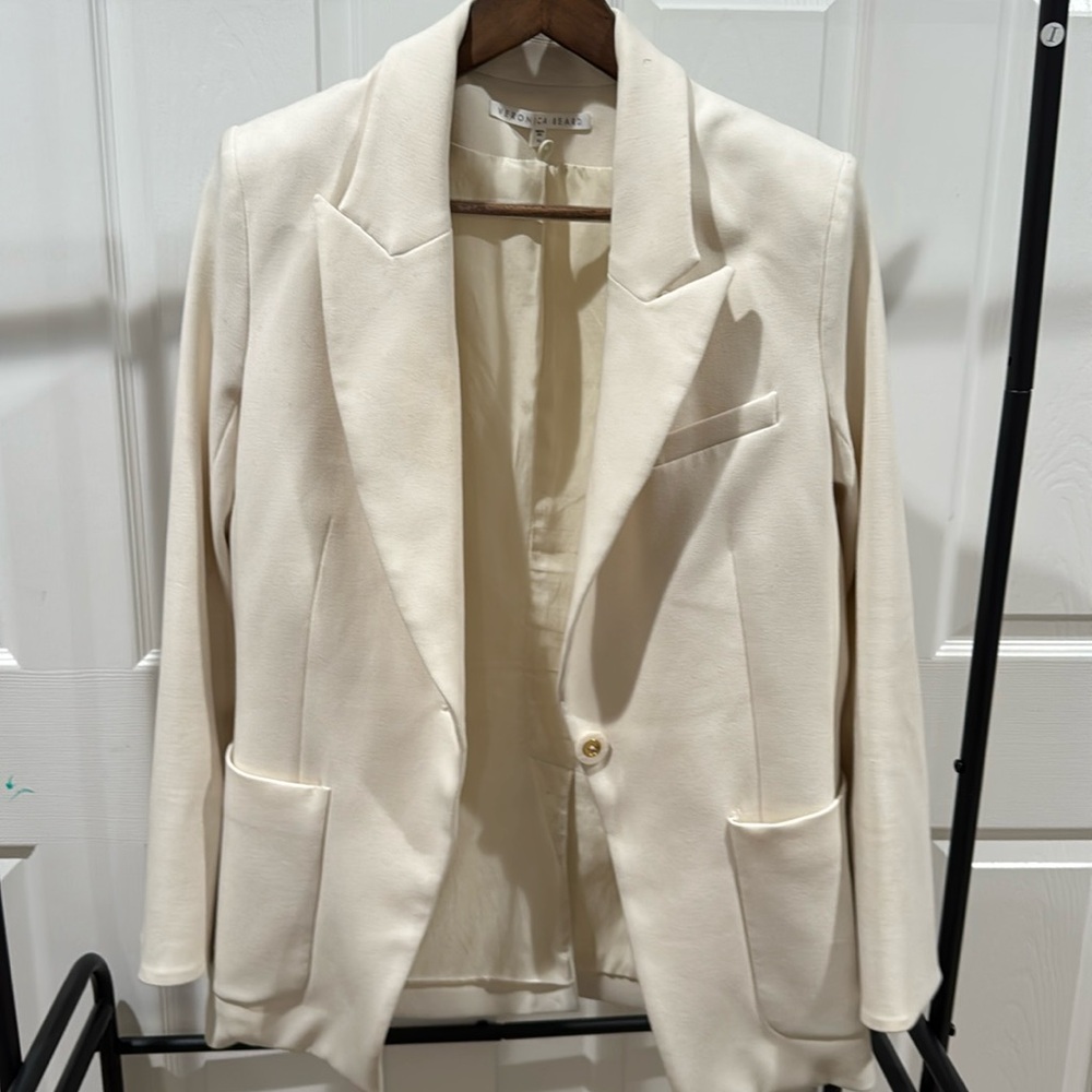 Veronica Beard White Blazer Dickey Compatible